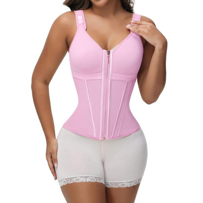 Waist Shapewear for Women with Bra Tummy Control Girdle Workout Shapewear with Adjustable