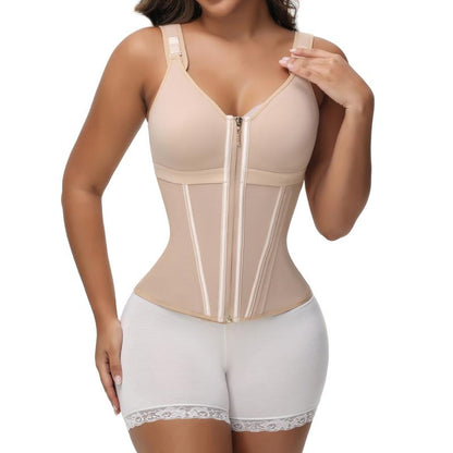 Waist Shapewear for Women with Bra Tummy Control Girdle Workout Shapewear with Adjustable