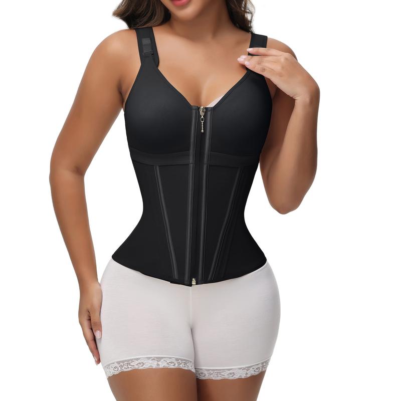 Waist Shapewear for Women with Bra Tummy Control Girdle Workout Shapewear with Adjustable