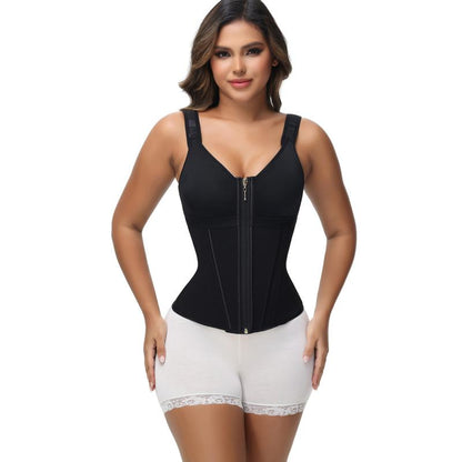 Waist Shapewear for Women with Bra Tummy Control Girdle Workout Shapewear with Adjustable