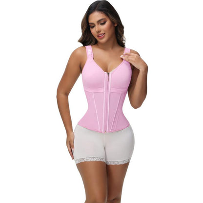 Waist Shapewear for Women with Bra Tummy Control Girdle Workout Shapewear with Adjustable