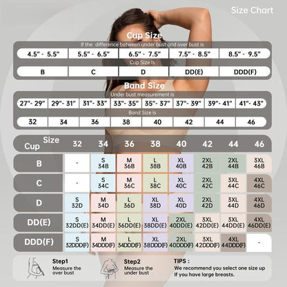 Women Wirefree Bras for Women Full Coverage No Underwire Everyday Bras Comfortable Wireless Padded Jelly Bras