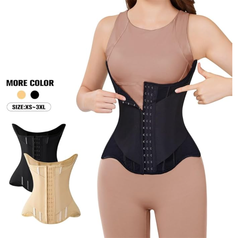 Waist Trainer Shapewear for Women - Double Wrap Pressure-Enhanced Tummy