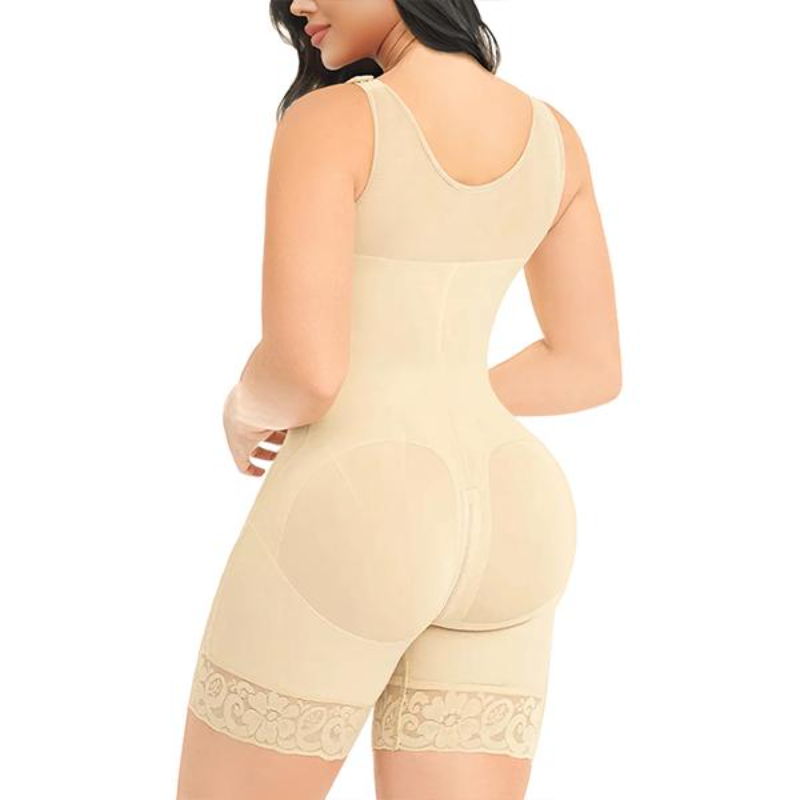 Women‘s Shapewear Full Body Shaper Butt Lifter with Zipper Crotch